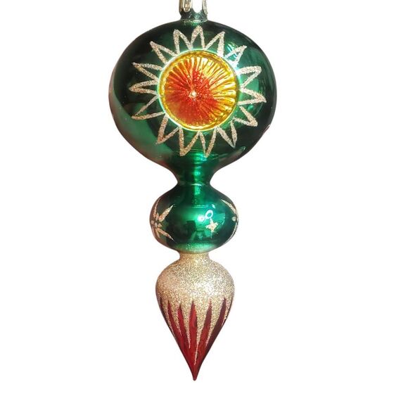 4 Vintage Trim A Home European Style Mouth Blown Glass Christmas Ornament 7-8”. - Picture 4 of 7